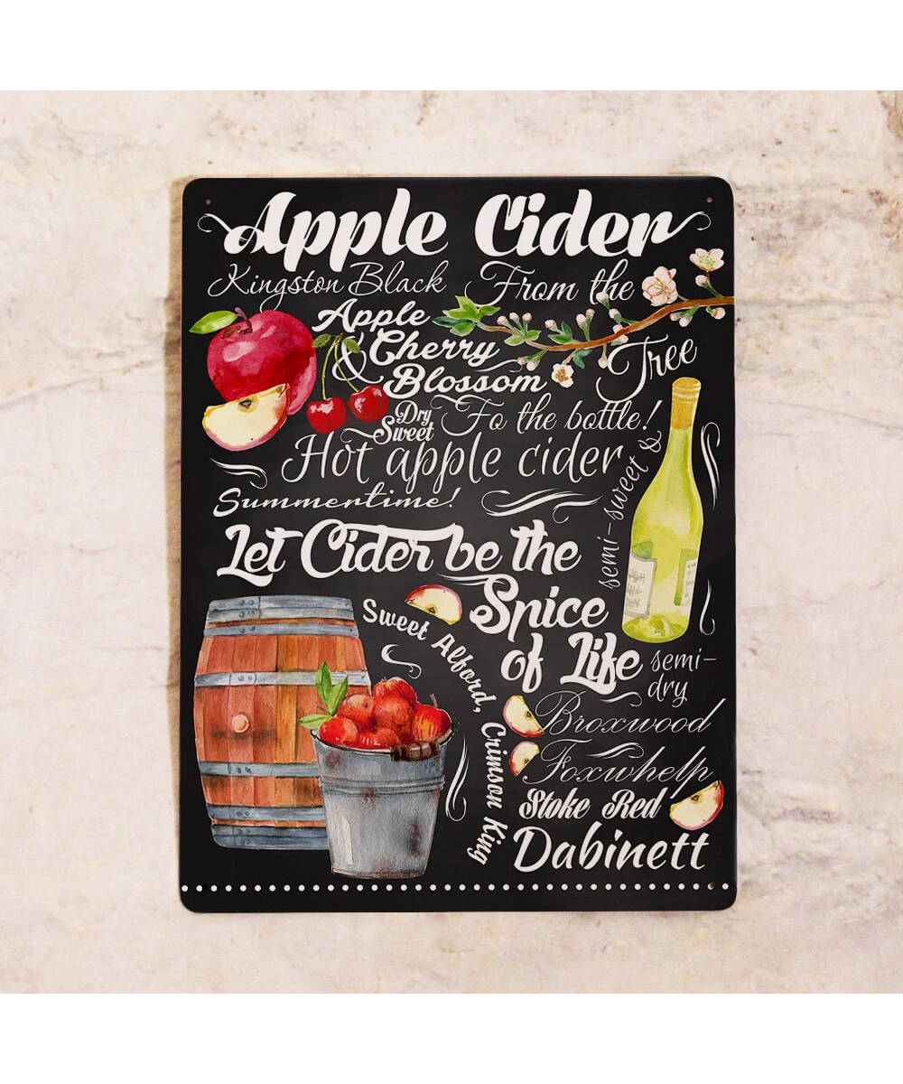 Жестяная табличка для бара  Сидр
