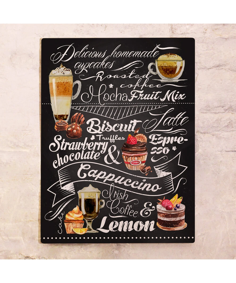 Bar metal sign Chalkboard of Sweets
