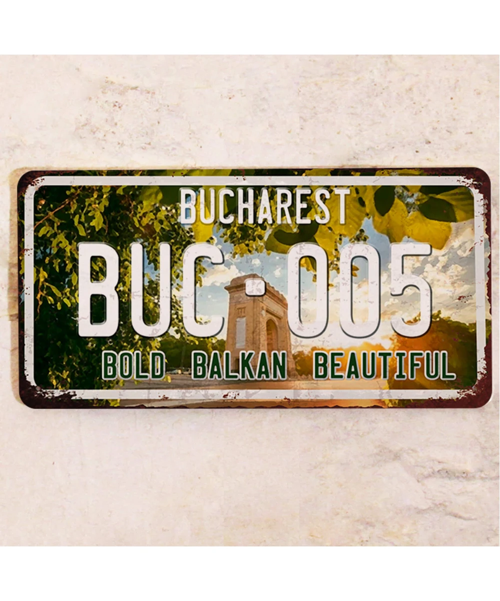 Placa de Matrícula Bucarest
