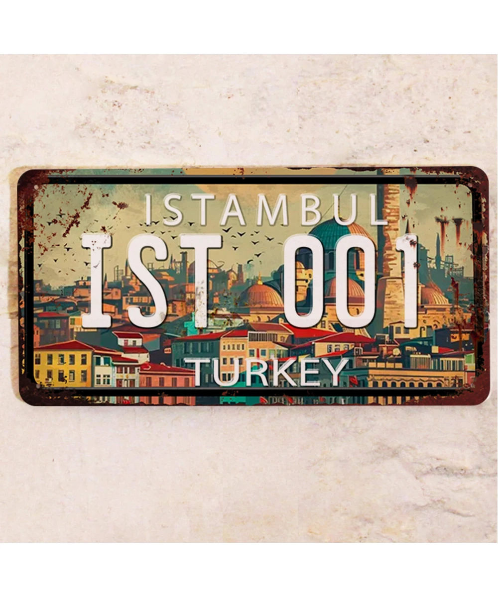 Placa Americana Personalizada  California– Decoración Metálica Única