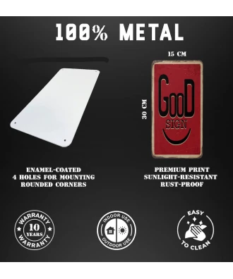 Placa metálica Caja