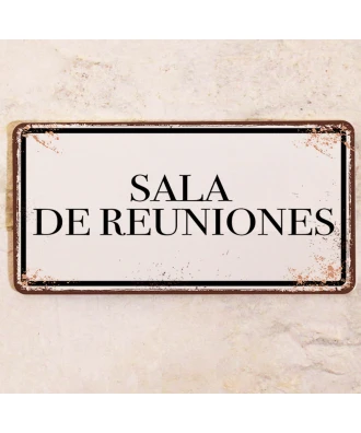 Metal sign Conference room