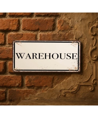 Placa metálica Almacén