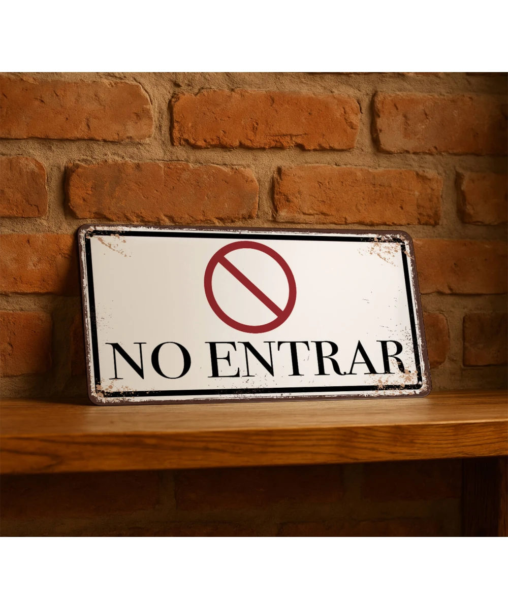 Metal sign Do not enter