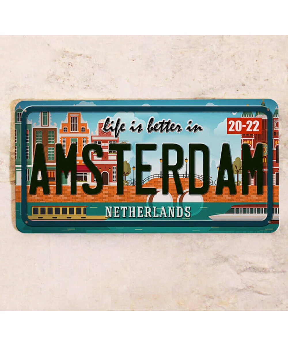 Placa de Matrícula Ámsterdam