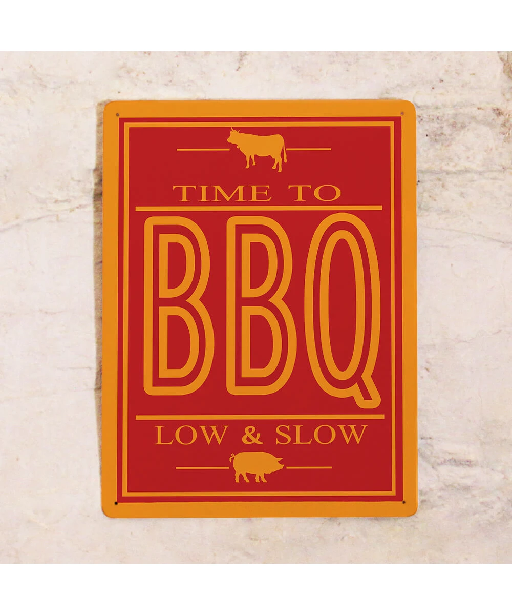 Металлическая табличка для гаража 20×30 см  BBQ