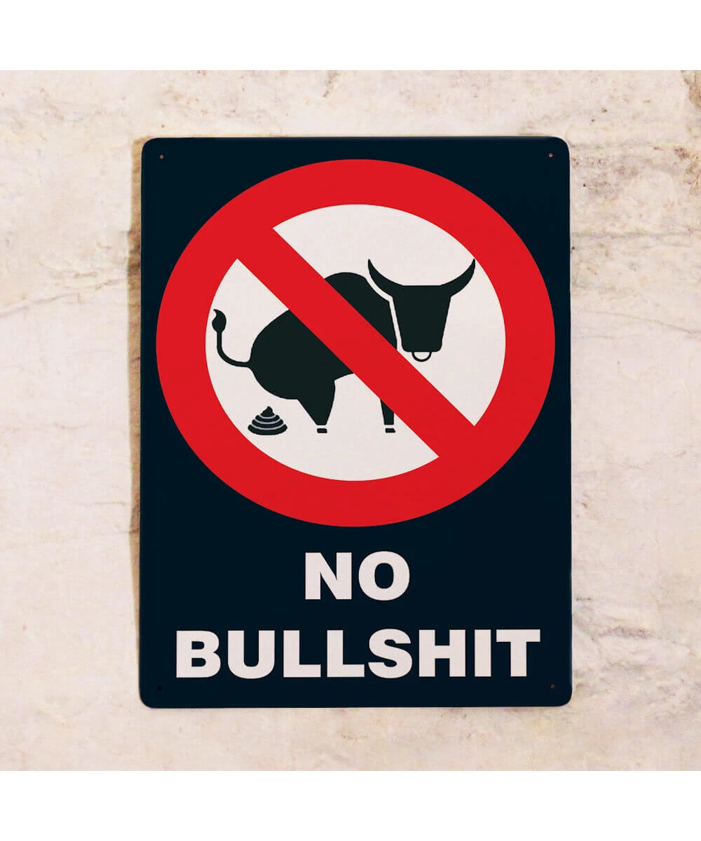 Cartel para la puerta de la oficina Tonterías