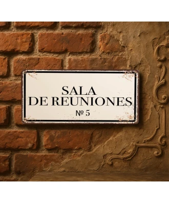 Metal sign Conference room