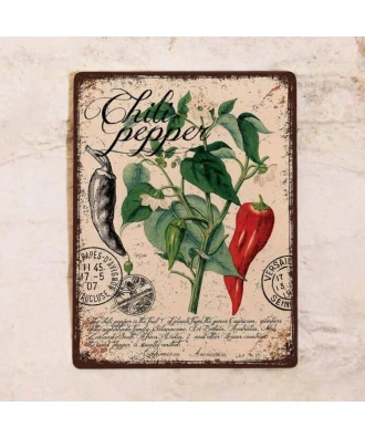 Cartel metálica elegante para cocina Provenza chile