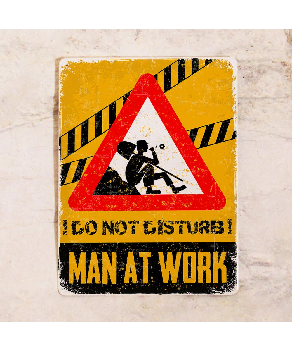 Cartel de oficina Hombre trabajando