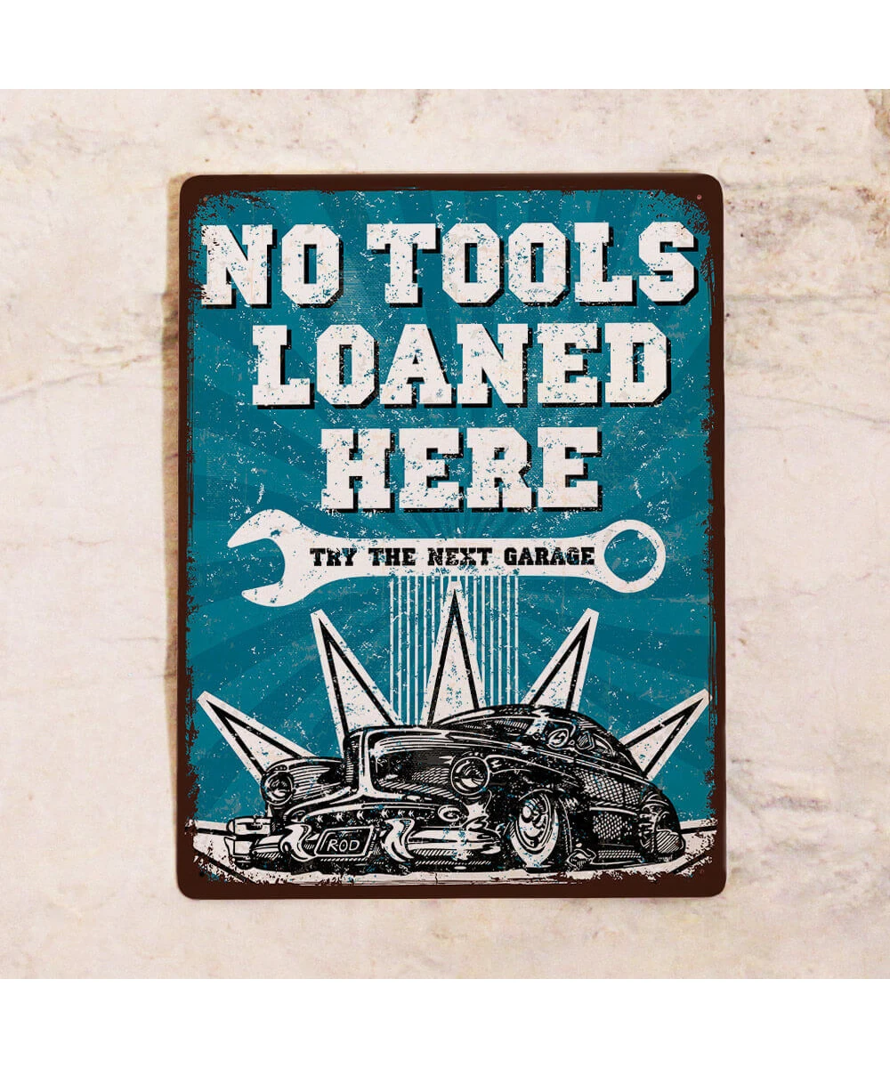 Металлическая табличка для гаража 20×30 см  No tools