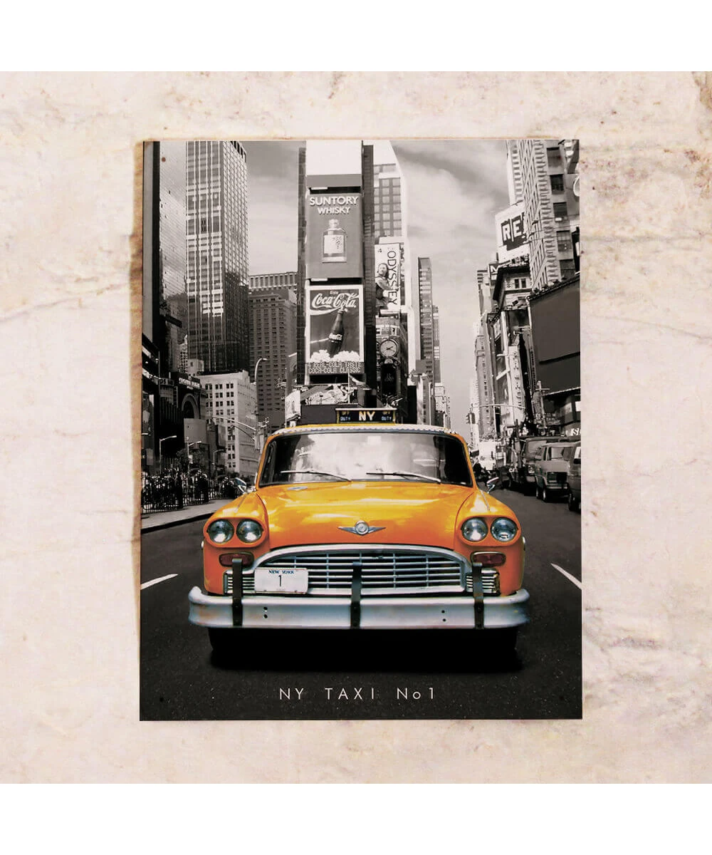 Placa metálica de garaje 20×30 cm – Almuerzo en el Rascacielos