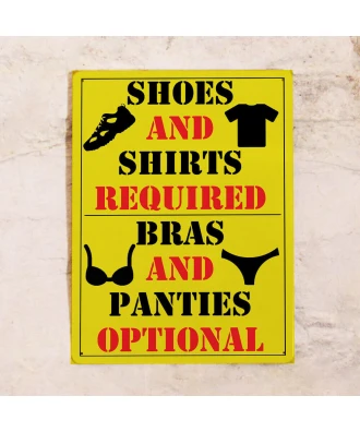 Жестяная табличка для бара  Party Rules