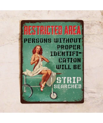 Placa metálica de garaje 20×30 cm – Sin Herramientas