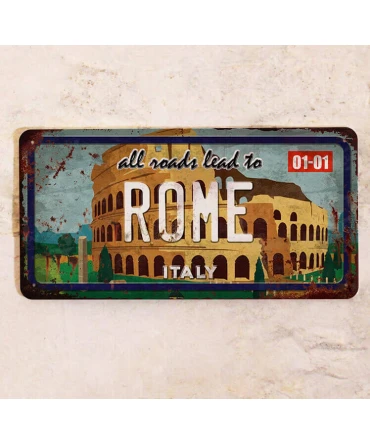 Placa de Matrícula Roma