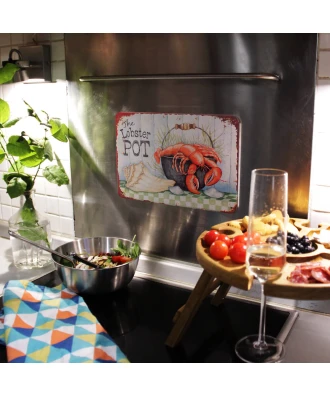 Cartel de cocina de hojalata Café caliente