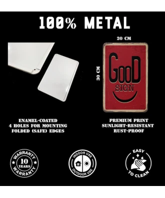 Placa metálica de garaje 20×30 cm – Aquí No Llamamos al 911