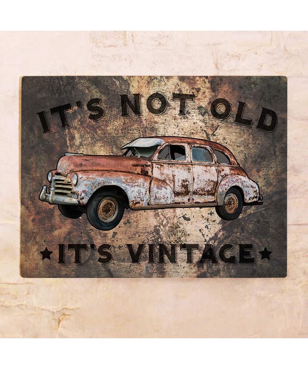 Металлическая табличка для гаража 20×30 см It's vintage