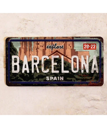Placa de Matrícula Barcelona